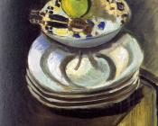 亨利 马蒂斯 : 装胡桃钳的高脚果盘